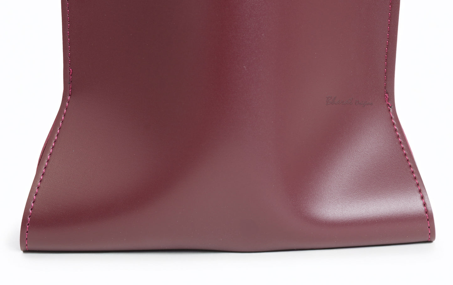 Leather Wine Bag – Single Bottle Holder with Handle – Dark Brown