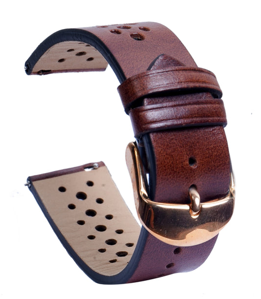 BHARAT ORIGINS WATCH  BANDS IBIZA BROWN GENUINE LEATHER WATCH STRAP (BELT) FOR FOSSIL SAMSUNG SEIKO CASIO CITIZEN ARMANI WATCHES