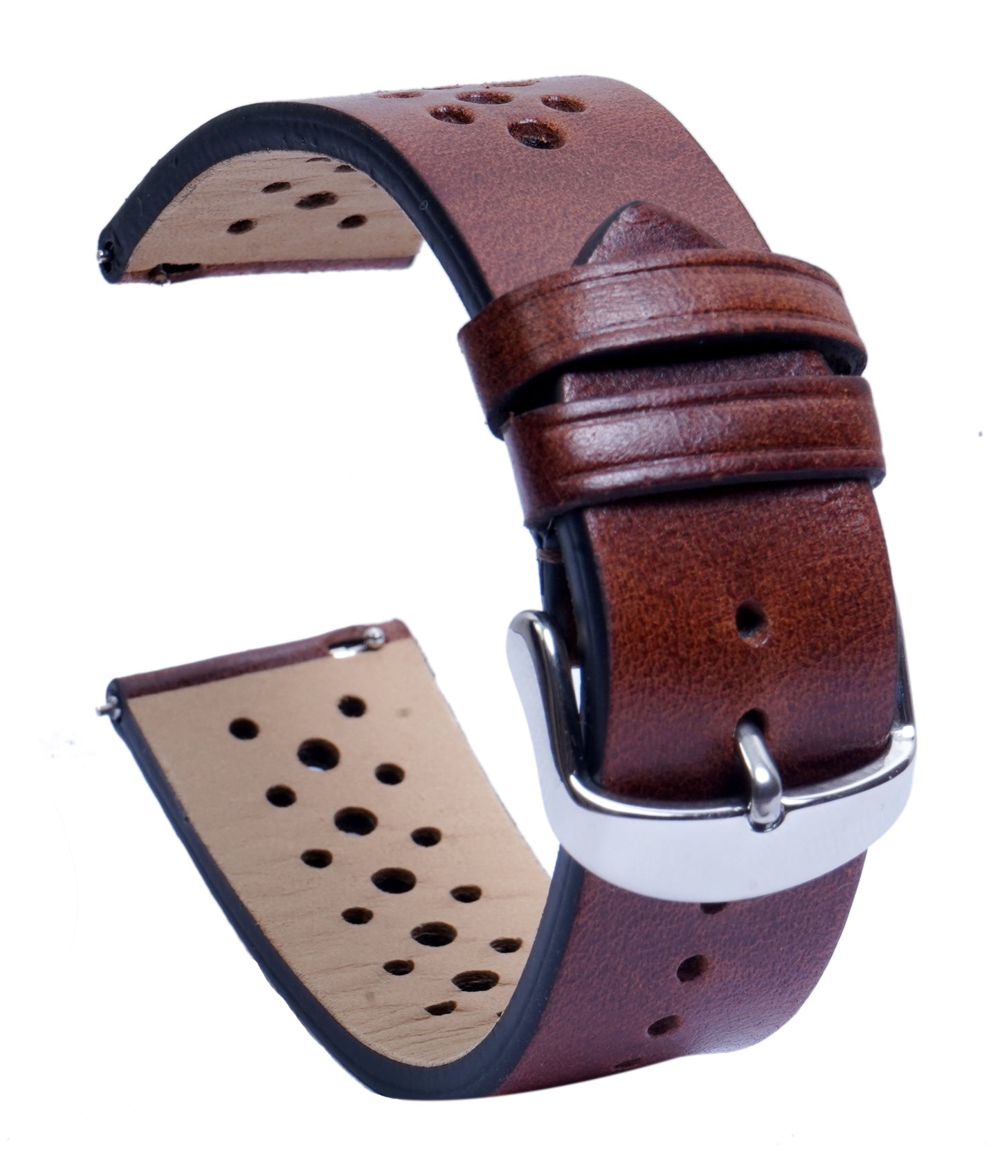 BHARAT ORIGINS WATCH  BANDS IBIZA BROWN GENUINE LEATHER WATCH STRAP (BELT) FOR FOSSIL SAMSUNG SEIKO CASIO CITIZEN ARMANI WATCHES