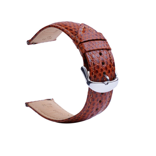 Honey Croco Brown Leather Band |  22mm 20mm 18mm