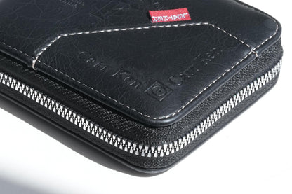 Floater Zipped Wallet – Pebbled Elegance, Built to Last