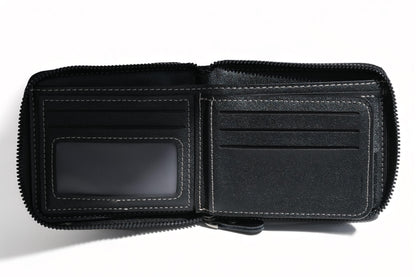 Floater Zipped Wallet – Pebbled Elegance, Built to Last