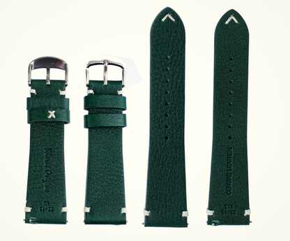 Classic Matte Green Watch Band | 22mm 20mm 18mm