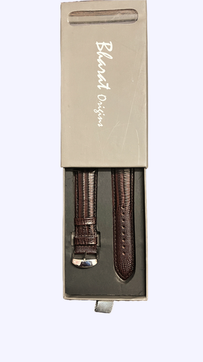Bharat Origins Quick Release Watch Band 22mm 20mm 18mm, GLOSS Brown Leather Watch Bands for Samsung Galaxy Watch 5/4/3 | Huawei Watch | Fossil Watch | Oneplus Watch | Seiko Watch | Casio Watch | Citizen Watch | Emporio Armani | Armani Exchange