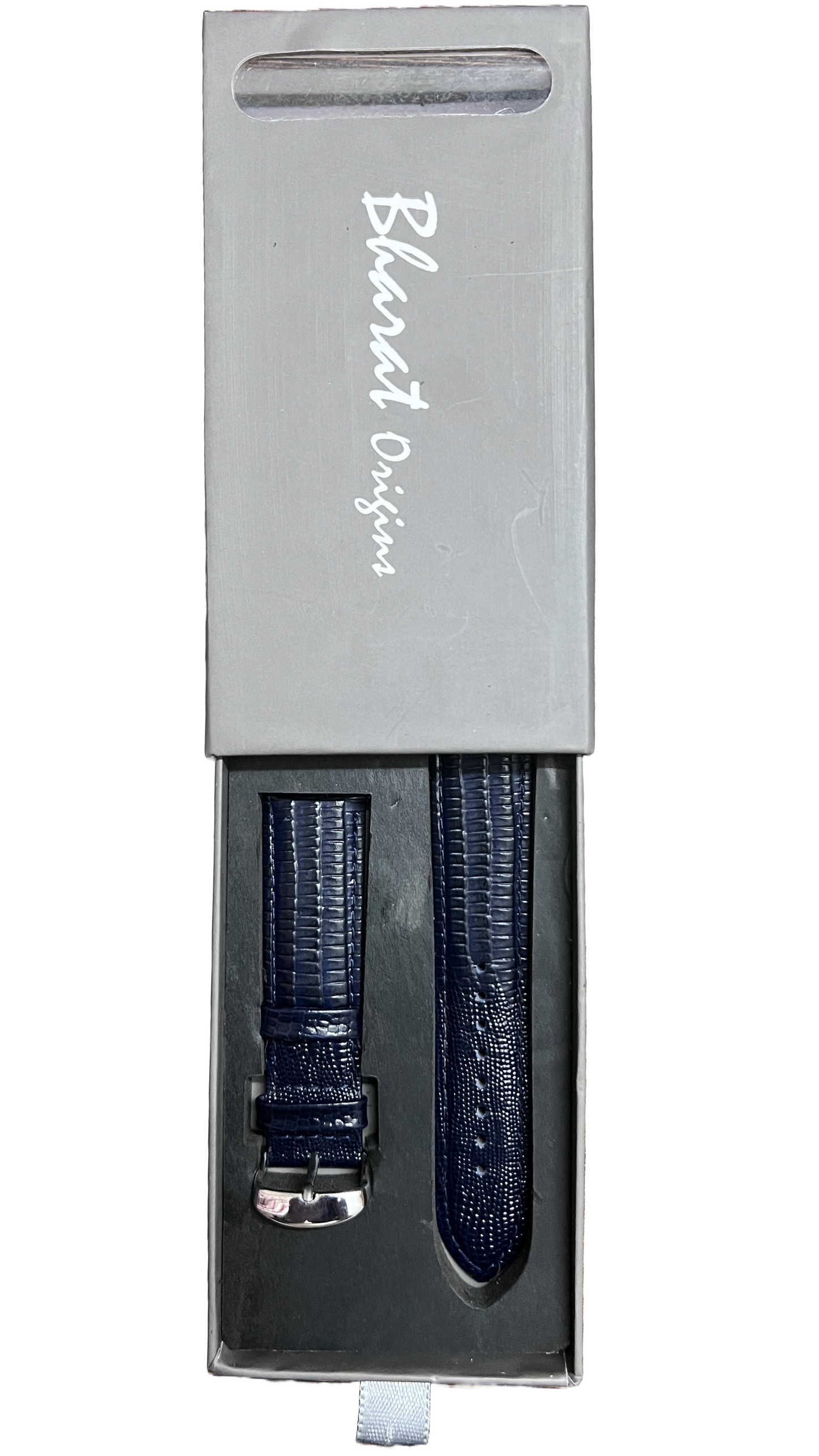 Night Blue Leather Watch Band | 22mm 20mm 18mm