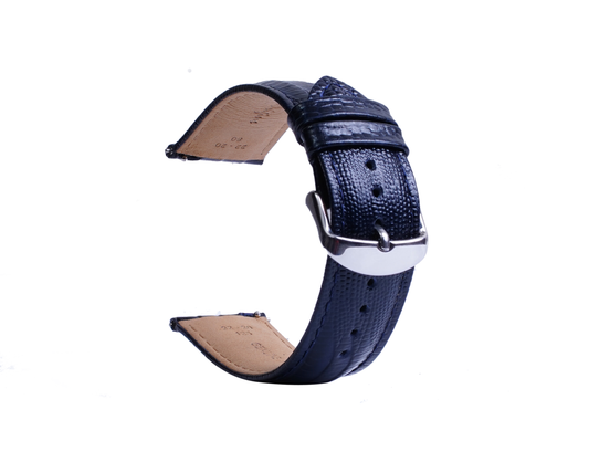 Night Blue Leather Watch Band | 22mm 20mm 18mm